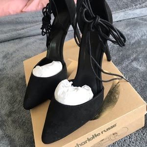 Black Lace Up Heels